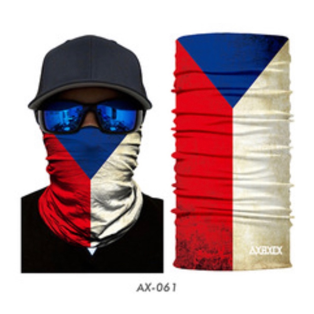 2/$18 Flag Print Face Mask Tube Neck Cover Bandana